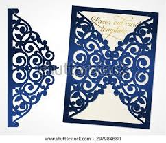 Abstract Wedding Cutout Invitation Template Suitable For Lasercutting Lazercut Ve Wedding Invitation Envelopes Invitation Mockup Wedding Invitation Templates