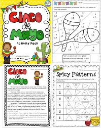 Cinco De Mayo Activities And Printables Kindergarten Worksheets Cinco De Mayo Kindergarten Worksheets Printable