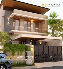 Design rumah semi d 1 tingkat. Desain Rumah Minimalis Modern 2 Lantai Type 350