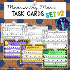 Measuring Mass Task Cards Set 2 Reading A Triple Beam Balance Measuring Mass Task Cards Teaching Mathematics