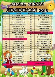 Seterusnya, makluman pada minggu keempat setiap bulan akan diterapkan matapelajaran pendidikan sivik dalam setiap matapelajaran. Cempaka Biru Jadual Minggu Persekolahan 2018