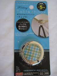 Purse Table Hanger Hook By Daiso 4 99 If There S No Place To Hang Your Bag This Portable Hanger Can Be Attached To A Table Hanger Hooks Daiso Home Hardware