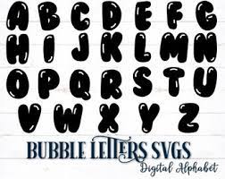 bubble letters etsy