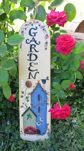 Garden Sign Painted Fan Blade Fan Blade Art Painted Fan Blades Painted Fan