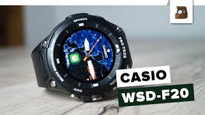 Buy casio men's 'pro trek' resin outdoor smartwatch, color:orange (model: Casio Protrek Wsd F20 Deutsch Review Fullhd Youtube