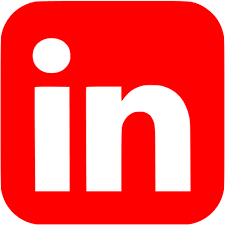 Red linkedin 6 icon - Free red social icons