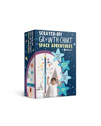 Space Adventures Buy Scratch Off Growth Chart For Kids In 1dea Me Gift Store