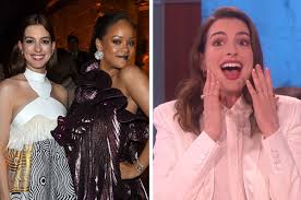 Check spelling or type a new query. Anne Hathaway Told Ellen How Her Ocean S 8 Costars Supported Her After She Became A Mother