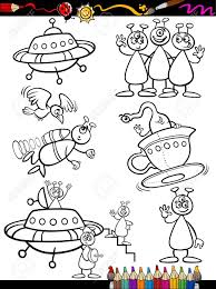 Thank you bernard for all your work. Malbuch Oder Seite Cartoon Illustration Von Schwarz Und Weiss Fantasie Aliens Oder Marsmenschen Ufo Comic Maskottchencharaktere Set Fur Kinder Lizenzfrei Nutzbare Vektorgrafiken Clip Arts Illustrationen Image 20776570