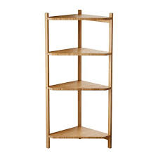 Ragrund Corner Shelf Unit Bamboo 34x99 Cm Ikea Corner Shelf Unit Corner Shelves Corner Shelf Ikea
