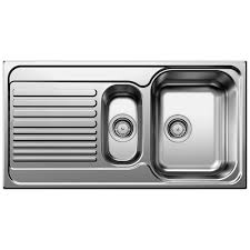 Blanco tipo 45 s kitchen sink. Blanco Tipo 6s 1 5 Bowl Brushed Stainless Steel Reversible Kitchen Sink Waste Kitchen From Taps Uk