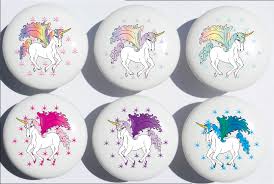 The pulls have threaded posts on the back side, and the screws slide through holes in the cabinet face into the posts. Presto Chango Decor Unicorn Drawer Pulls Horse Ceramic Cabinet Drawer Knobs Set Of 6 Walmart Com Walmart Com