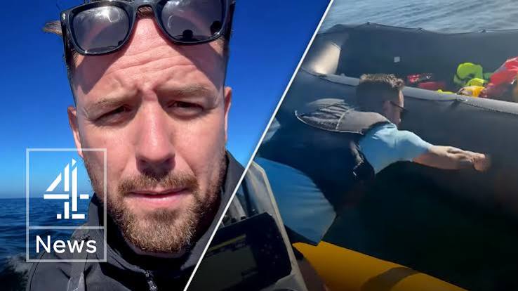 Supporters are being asked to donate £100,000 to pay for his defence. Danny Tommo has reportedly been arrested after live-streaming footage of him stabbing a dinghy with a rescue worker still on
