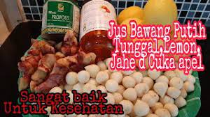 Seperti cuka apel, lemon, ataupun jahe. Jus Bawang Putih Tunggal Jahe Merah Lemon Dan Cuka Apel Youtube