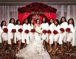 African American Black And White Wedding Party Pin By Black Weddings On Squad Goals Wedding Wedding Bridesmaids Bridesmaid