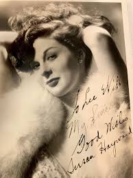 Genuine Pen Autograph Photograph SUSAN HAYWARD Not A Reprint Personalized  ￼Lee