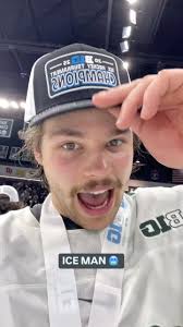 A full circle moment for Columbus native Nathan McBrayer. The  @ohiostatemhky defensemen shares the team's mindset heading into the  #b1ghockey Playoffs 🧠