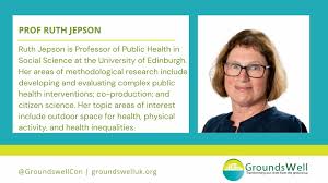 GroundsWell Consortium على X: "It's #MeetTheTeamMonday! 🌳 Introducing Prof Ruth  Jepson from the University of Edinburgh