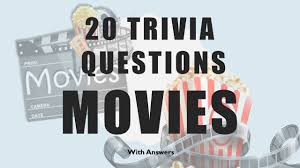 It's actually very easy if you've seen every movie (but you probably haven't). 20 Trivia Questions Movies No 1 Youtube