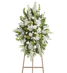 Choose from 38 popular funeral spray designs (made to order). Serenity Funeral Standing Spray By San Diego Floral Design