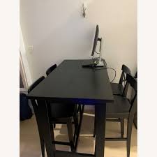 Make your kitchen or dining room a style destination with this sleek dining table. Ikea High Table Dining Set Aptdeco