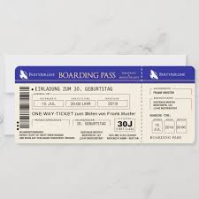 Wir bieten billig flug angebote weltweit. Boarding Pass Flugticket Einladungskarte Blau Einladung Zazzle De