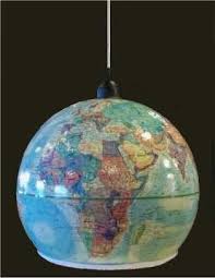 Make A Pendant Light Out Of An Outdated World Globe Globe Pendant Light Globe Pendant Diy Pendant Light