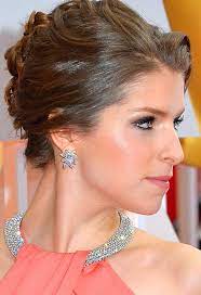 Anna Kendricks Wears Norman Silverman Earrings And Necklace To The 2015 Oscars Celebrities Earrings Oscar Jewelry Celebrity Jewelry