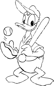 Free disney online activities mickey mouse clubhouse halloween coloring the pins include: Download Mickey Mouse Baseball Coloring Pages Baseball Coloring Donald Duck Baseball Coloring Pages Png Image With No Background Pngkey Com