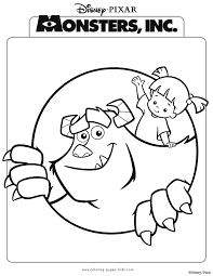During the visit, the class meets frank mccay, an employee of the company who works as a scarer. Coloring Pages Monsters Inc Coloring Home