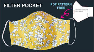 Aranmade face mask pdf : Diy Face Mask With Filter Pocket Face Mask Sewing Tutorial Pdf Face Mask Pattern Youtube