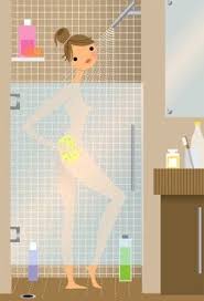 Nila Aye Portfolio 1 Girl Shower Shower Time Bubble Bath