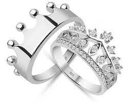 Crown Ring Silver Crown Ring Queen Ring King Ring Crown Ring Set Crown Wedding Rings Crown Promise Rings Cr Crown Wedding Ring Queen Rings Couple Wedding Rings