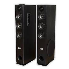 Introducing Acoustic Audio By Goldwood Surround Floorstanding Bluetooth Speaker Set Of 2 Blackblackgrey Tsi45 Bluetooth Speaker Set Speaker