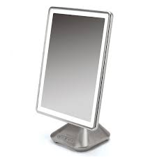 Amazon Com Ihome 10 X 13 Icvbt10 Reflect Pro Portable Adjustable Vanity Mirror With Bluetooth Audio Hands Free Speakerphon Vanity Mirror Mirror Led Lights