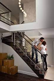 It is modern and a trendsetting piece. Contemporary Staircase With Glass Contemporary Staircase Montreal By Prestige Metal Houzz