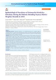 Rais wa zanzibar, dk hussein ali mwinyi leo jumanne machi 23, 2021 ameongoza viongozi mbalimbali kupokea mwili wa aliyekuwa rais wa tanzania. Pdf Epidemiological Prevalence Of Entamoeba Histolytica Infections Among The Patients Attending Nyanza District Hospital Rwanda In 2018