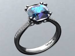 Black And Gold Ring Victorian Inspired 14k Black Gold Engagement Ring Diamond Ring 2 65 Ct Vvs Alexandrite W26a14bk Black Gold Engagement Rings Black Gold Ring Black Gold Jewelry