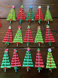 Pencil Christmas Trees Pencil Christmas Tree Christmas Crafts Kindergarten Christmas Crafts