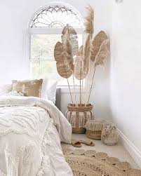 A pretty headboard and accent pillows evoke cozy feelings. 112 Modern Bohemian Bedroom Inspiration Ideas Bohemianbedroom Modernbedroom B Modern Bohemian Bedroom Boho Bedroom Decor Bohemian Bedroom Inspiration