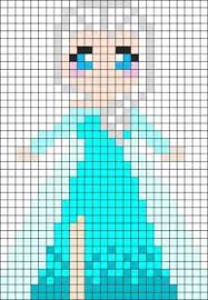 Liberee Delivree La Reine Des Neiges Aime Les Perles Hama Dessin Petit Carreau Patrons De Patchwork Perles Hama