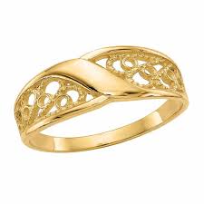 As is invicta (3) as is invicta. 14k Gold Polished Filigree Ring 9136799 Hsn
