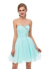 Elegant Short Mini A Line Sweetheart Crystal Beaded Aqua Chiffon Prom Cocktail Dress Turquoise Prom Dresses Aqua Prom Dress Light Blue Homecoming Dresses