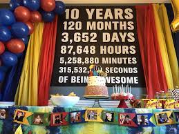 Ten Years Of Awesome Noah S 10th Birthday Party Project Nursery 10th Birthday Party 10th Birthday Parties Birthday Cake Kids Boys