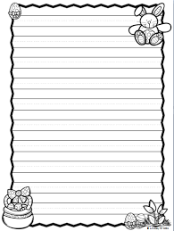 Goldeaster lined writing paper template. Forever First Grade Come On Spring Spring Writing Paper Writing Paper Printable Easter Writing