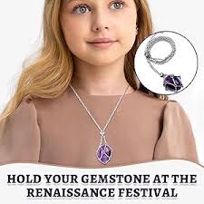 Rollooo Handmade Crystal Holder Necklace