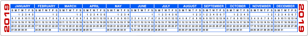 Below are year 2021 printable calendars you're welcome to download and print. Printable Calendar Strip 2020 Calendar Printables Free Templates