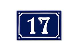 Reduce 17 to a single digit: 10 Easy Pieces House Numbers Remodelista House Numbers French House Number Tile House Numbers