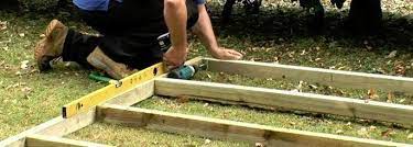 Frame the foundation and make it square. Diy Shed Base Preparation How To Build A Shed Base