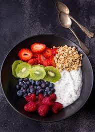 Chia Yogurt Breakfast Bowl Recipe Yogurt Breakfast Bowl Healty Food Yogurt Breakfast